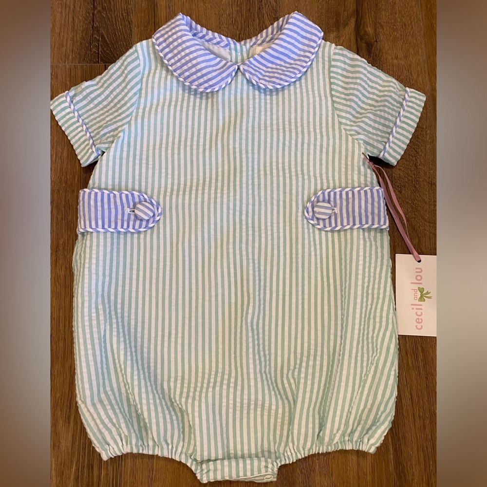 NWT Cecil and Lou seersucker bubble, 2T
